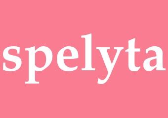 Spelyta synonym